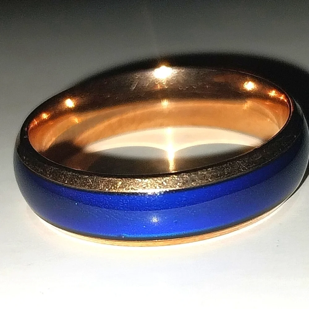 Unisex Elegant Temperature Color Changing Ring Sz 11